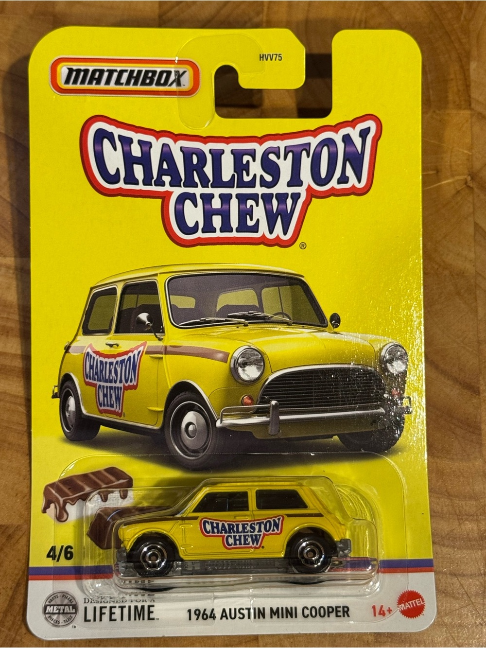 Matchbox Charleston Chew 1964 Austin Mini Cooper - Yellow